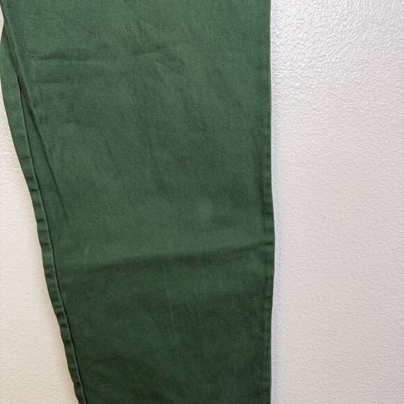 Golf Wang Chino Pants Mens 32 Green Flat Front Cotton Casual Preppy 33x28 - Picture 6 of 10